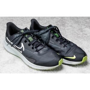 Nike Air Zoom Pegasus 39 Shield Black Green Running Shoes Mens 11 DO7625-002